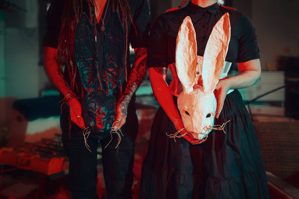 Creepy Rabbit Hare cosplay horror mask